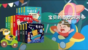 🇲🇾现货~{6months +}Chinese English Bilingual Toddler Book childrens gift early education 早教认知翻翻书宝贝奇妙洞洞书双语版早教启蒙