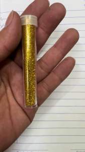 Powder Glitter in Small Tube Bottle - Assorted Colors for Crafting and Decorations