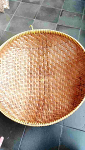 Irik bambu jumbo 70 cm - irik palang - kalo bambu - tempat peniris makanan - anyaman ayakan bambu