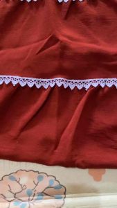 Gamis Bayi Renda Susun set hijab 0-3 tahun crinkle airflow