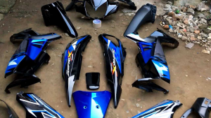 Bodi Set Supra X 125 New Batman Th.2010 Biru Kap Supra X 125 Dek Bodi Set Supra X 125 Fullset Stripping Komplit Lengkap Murah
