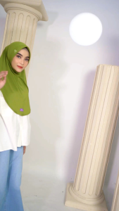 ARRAFI Hijab Instan AR 855 Wanita Muslim Stella Premium Polos Pet Antem √ Armyna Hijab ||
