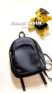 Tas ransel model terbaru tas sekolah SD SMP SMA resleting besi bahan tebal kuat