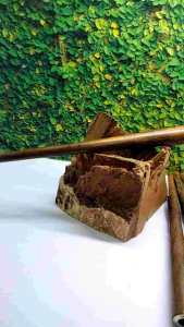 Cangklong Pipa Kayu Galih Kelor Jawa Model Lancip A266