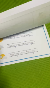 CURSIVE PAD PAPER LETTERS NUMBERS SHAPES AND LINES FOR KIDS