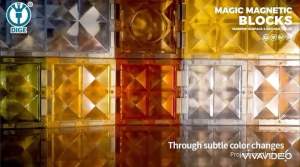 3D Diamond Magnetic Sheet Clear Colourful Blocks Construction Tiles Educational Toy Gift Girl Boy | Mainan Blok Kanak