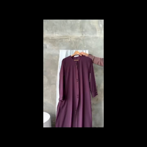 Gamis Muslimah Terbaru Abaya Ayra Set Khimar Kekinian Mewah Simpel Elegan