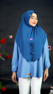 Best seller jilbab hijab kerudung instan jersey stella wanita dewasa rempel kancing dada arrafi AR 827 pet antem new terbaru terlaris modren viral kekinian simple daily ootd COD murah promo lebaran idul fitri adem cantik