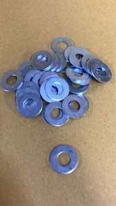 แหวนอีแปะ เบอร์14 ( M10 ) **มีตัวเลือก** มิล เหล็กชุบซิงค์ขาว มอเตอร์ไซค์ คุณภาพดี