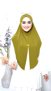 Bergo Shakila Jersey / Hijab Oval Instan by Afrahijab