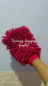 Sarung Tangan Cendol Microfiber / Kain Lap Pembersih 2 Sisi