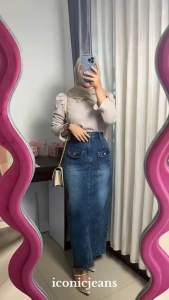 ROK JEANS PRABA SKIRT // ROK JEANS WANITA