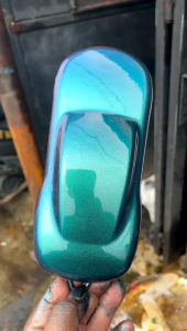 Cat Costum Bunglon Warna Sprite Blue & Efek Khusus Cat Motor Mobil