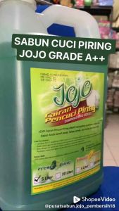 JOJO Sabun Cuci Piring Premium Grade A+ | Kemasan 5L | FREE SPONGE | HARGA GROSIR | GRABEXPRESS | EXTRABUBBLEWRAP