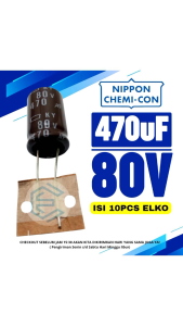 Elko 80v 470uf Elco 470uf 80v Original (isi 10pcs)