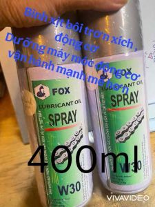 Bình xịt chổng rỉ sét - Bảo vệ sên xích  động cơ ổ trục  ổ khoá  v… (lớn 400 ml - nhỏ 300ml) hiệu Fox