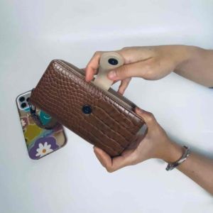 Lubie Dompet Wanita Dompet Panjang Dompet Pu Leather Reftil