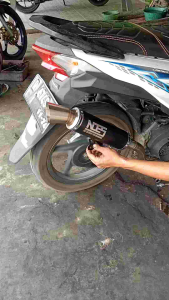 Knalpot Noes type samlong black coating nmax aerox lexi mio beat vario scoopy genio adv pcx