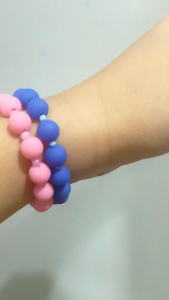 Bracelet Beads Color Blue and Pink High Quality Bracelet/Best for Gifs and Souvenir Elegant