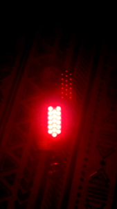 stoplamp running supra x 125 8mode otomatis bentuk love