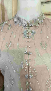 Kebaya Encim Brokat Furing Warna Dusty 837