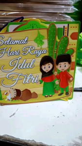 5 Pcs Stiker Parcel Hampers Hantaran Lebaran Idul Fitri