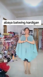 shawl abaya outer jumbo model kaftan fariasi tangan dan kancing