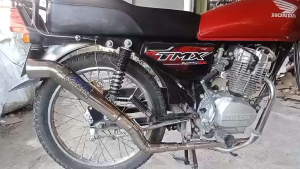 TMX 125 /155 APR POWER PIPE 51 MM BIG ELBO HIGH MOUNT TRI-CUT WITH FREE SILENCER