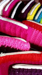 Handcrafted Crochet Coin Purse: Plain & Multi-Color