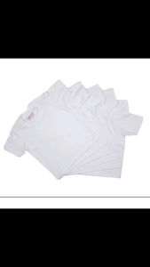 white tshirt for kids (3in1 blue corner)