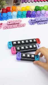 Custom Name Clicker Keychain l Clicky Clickers l 3D Printing Keychains