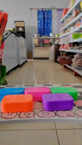 Tempat Sabun Kotak Motif Bunga 6 Pcs: Praktis & Ekonomis