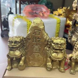 Thái sơn thạch cảm đương nghê thái sơn thạch trấn trạch cao 16cm x ngang 18cm nặng 1.7kg