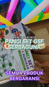Panci Kukus Set 5 PCS: Panci Kuah Stainless GSF 1624 & Packing Bubble Wrap