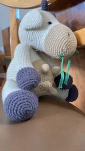 Bò Sữa Handmade Len Thổ Nhĩ Kỳ Cao Cấp 22Cm