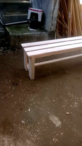 bangku duduk panjang/ bangku jualan/ kursi santai/ kursi tunggu / kursi bahan kayu