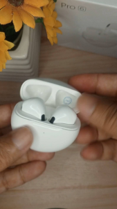Pro 6 TWS Bluetooth Earphones Noise Reduction Long Battery Life and Touch Control & Deep Bass ZmTECH