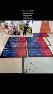 POSTER KAYU CUSTOM NAMA Kalian hiasan DINDING/DEKORASI KAMAR/KEREN