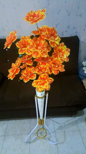 Bunga sudut ruang tamu bunga lily kuntum 18 +pot standing