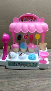 PROMO (COD) LI 1 / Li 2 Mainan anak gerobak es krim / ice cream set nyala n bunyi terlaris