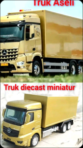 Diecast miniatur truk box TAM CARGO miniatur truk oleng skala 1:50