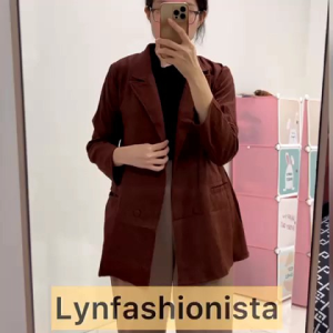 BLAZER WANITA KANTOR CASUAL STANDAR BIGSIZE SEMIJAS/NUNA oleh LYNFASHIONISTA