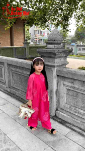 Áo dài Tết cách tân bé gái 2025 {10-34kg} - Áo Dài Hoàng Mai
