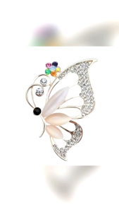 BROS WANITA MODERN AKSEN KUPU KUPU DAN ANGSA/BROS BUTTERFLY SWAN MODEL KOREA CANTIK MEWAH ELEGAN