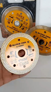 Benz Werkz Diamond Blade 4 Inch - Mata Potong Granit Marmer Keramik Beton - Pisau Potong Super Thin Turbo - Cutting Disc Wet & Dry - Mata Gergaji Ubin - Alat Potong Batu - Circular Saw Blade - Disc Potong Halus dan Presisi - Diamond Cutting Blade