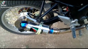 Knalpot Racing Austin r15 Austin Biru Carbon new cbr150r cbr 150 R Cbu k45a k45g k45n K45r