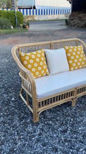 🍋โซฟาหวายแท้รุ่น โมน่า“Mona"🍋ขนาด 2 ที่นั่ง รวมเบาะค่ะ