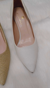 Balalaca 2070 Kasut Tumit Tinggi Wanita Glitter Pointed Toe High Heels Dinner Party
