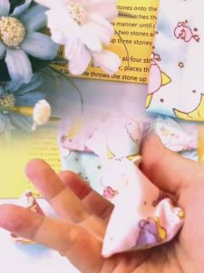 Little Twin Stars Five Stones Game with Extra 1 stone and Carrier