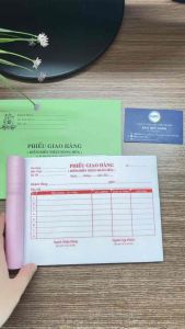 Phiếu giao hàng - kiêm biên nhận khổ A5 - 2 liên